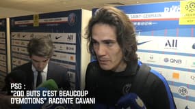 PSG: "200 buts c'est beaucoup d'émotions" souffle Cavani 