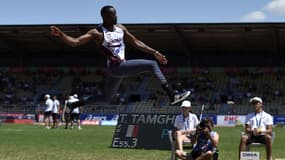 Teddy Tamgho en compétition à Albi, juillet 2018