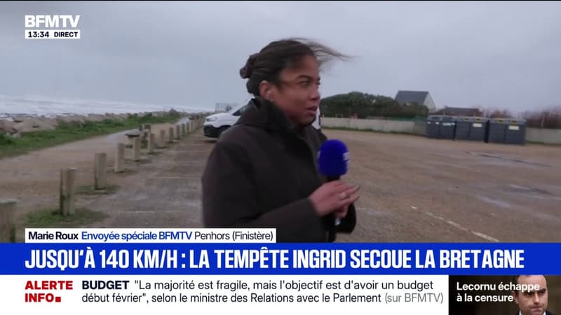 La tempête Ingrid frappe la Bretagne avec des vents jusqu'à 140 km/h