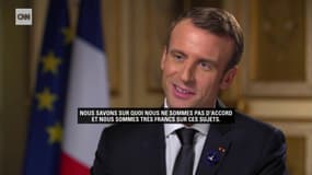 Macron s'exprime sur sa relation avec Trump sur CNN: "Nous savons sur quoi nous ne sommes pas d'accord"