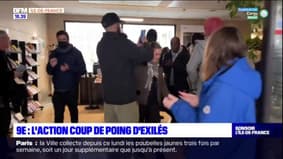Paris: l'action coup de poing d'exilés dans le neuvième arrondissement de la capitale
