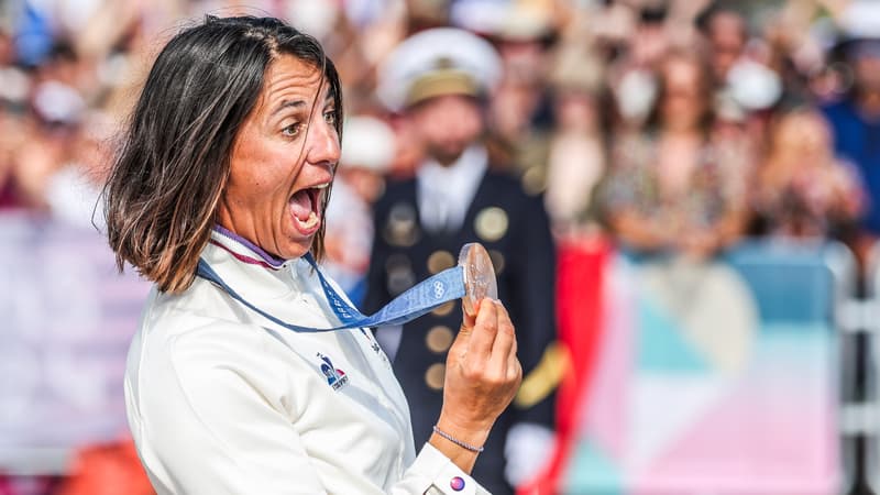 Charline Picon lors des JO de Paris 2024
