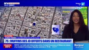 Paris: un restaurant offre les célèbres muffins des JO à ses clients