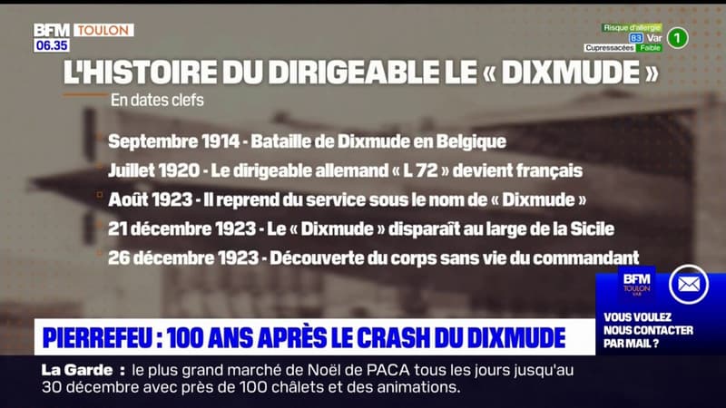 Pierrefeu: la ville commémore le centenaire du crash du Dixmude