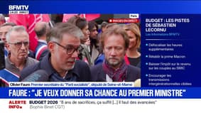 Pistes de Sébastien Lecornu sur le budget: "Je veux donner une chance au Premier ministre", assure Olivier Faure (PS)