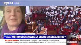 Anne-Laure Blin (LR) sur le vote des motions de censure: "Nous ne voulons pas nous associer au chaos"