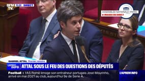 "Notre pays traverse de très grands défis", réagit Gabriel Attal à l'Assemblée lors des questions au gouvernement 