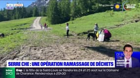 Hautes-Alpes: une opération de ramassage de déchets à Serre-Chevalier