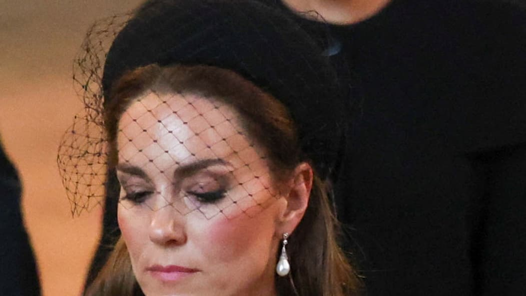 Kate Middleton le 14 septembre lors du cortège funéraire d'Elizabeth II