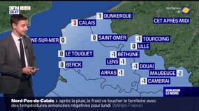Météo Nord-Pas-de-Calais: quelques flocons de neige sur le bord de mer ce lundi, jusqu'à -2°C à Lille et -1°C à Calais 