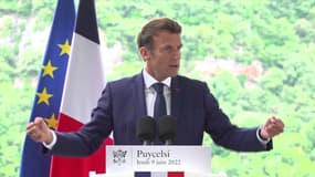 Emmanuel Macron dans le Tarn, le 9 juin 2022