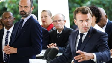 Emmanuel Macron et Édouard Philippe le 8 juillet dernier à Paris.