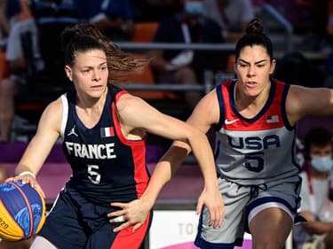 Marie-Eve Paget de l'équipe de France du basket 3x3