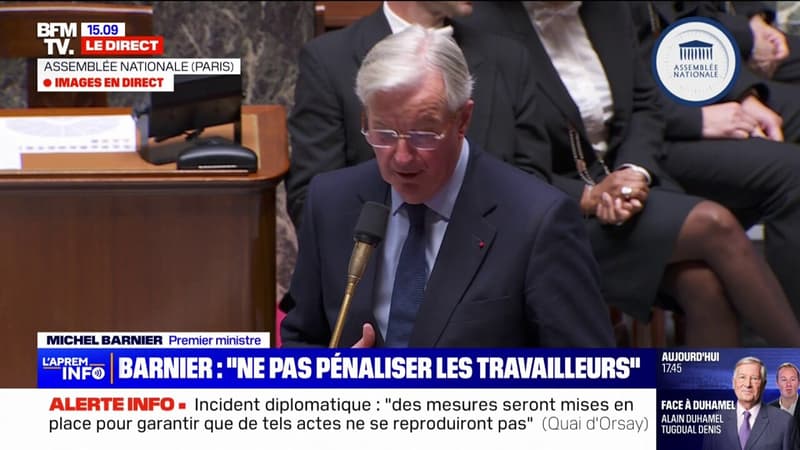 Michel Barnier devant l'Assemblée nationale: 