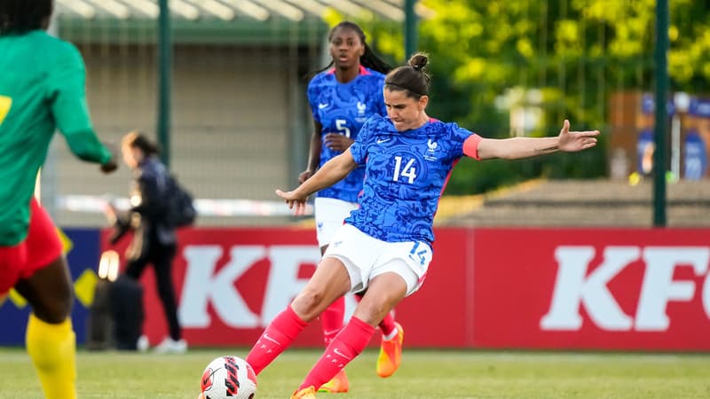 Charlotte Bilbault lors de France-Cameroun, le 25 juin 2022.