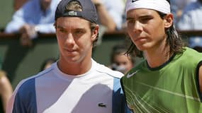 Richard Gasquet et Rafael Nadal en 2005