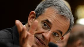 Thierry Mariani lors d'un meeting en Russie en 2015.