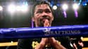 Le Philippin Manny Pacquiao après sa défaite contre le Cubain Yordenis Ugas le 21 août 2021 à Las Vegas