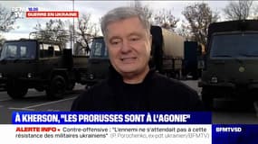 Petro Porochenko: "Les prorusses fuient [Kherson], car ils ne croient pas que ce territoire restera sous leur contrôle"