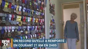 Depuis moins de dix ans, cette octogénaire a remporté 500 médailles lors de semi-marathons