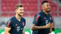 Leon Goretzka et Jérôme Boateng lors d'un entraînement, à Munich le 21 octobre 2019