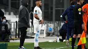 Dimitri Payet lors de son entrée en jeu face à Montpellier