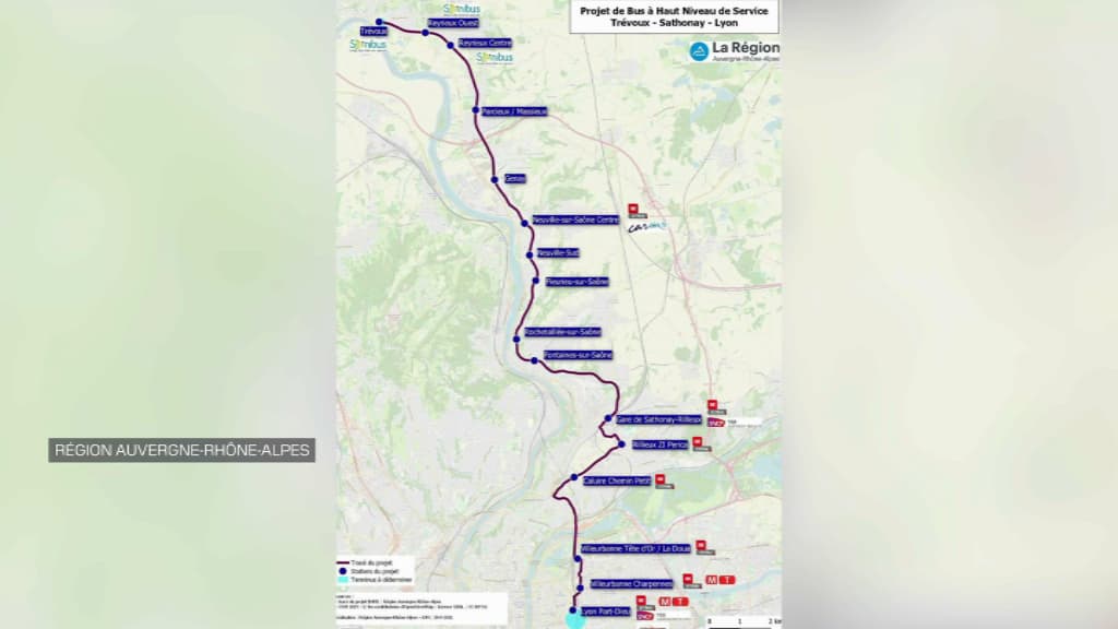 Un projet de ligne de bus entre Lyon et Trévoux. Un projet de ligne de bus entre Lyon et Trévoux.
