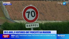 Nord: en cinq ans, cinq voitures ont percuté la maison de Catherine 