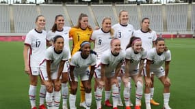 La sélection féminine américaine alignée contre la Suède aux Jeux de Tokyo, le 21 juillet 2021 