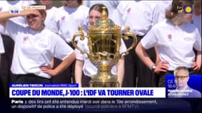 Coupe du monde de rugby: le trophée Webb Ellis est arrivé en Île-de-France