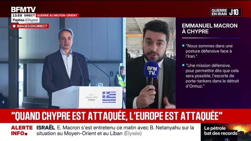Emmanuel Macron à Chypre présente une future mission "purement défensive" pour rouvrir le détroit d'Ormuz