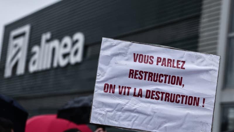 600 salariés menacés, sept magasins pourraient fermer: une seule offre globale de reprise a été déposée pour l'enseigne d'ameublement Alinea