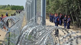 La frontière Hongrie-Serbie