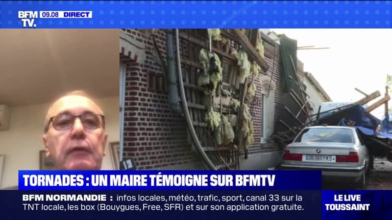 Tornades: le maire de Beuzeville indique qu'il n'y a pas de victime, mais une vingtaine de maisons endommagées