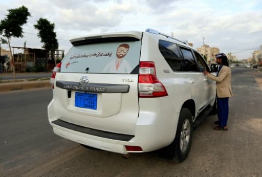La voiture du Dr Sami Yahya al-Hajj, à Sanaa, au Yémen, le 2 juin 2020 La voiture du Dr Sami Yahya al-Hajj, à Sanaa, au Yémen, le 2 juin 2020