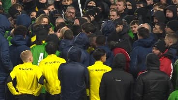 Des échanges tendus entre joueurs et supporteurs de Nantes, 20 janvier 2024