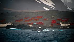 La base scientifique et militaire argentine Esperanza en Antarctique, ici en 2014. 