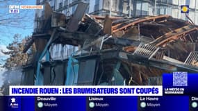 Rouen: arrêt des brumisateurs qui arrosaient le site de l'incendie des immeubles "verre et acier"