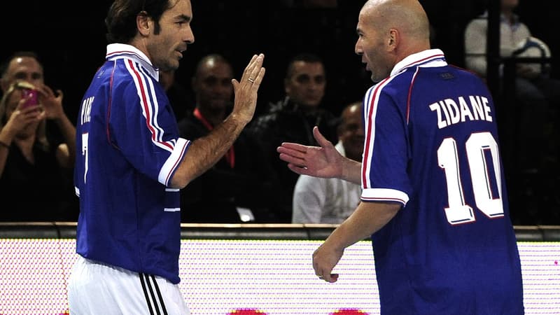 Robert Pires et Zinedine Zidane