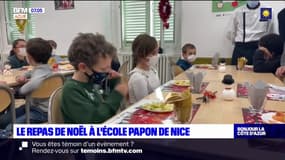 Nice: le repas de Noël à l'école Papon sous protocole sanitaire