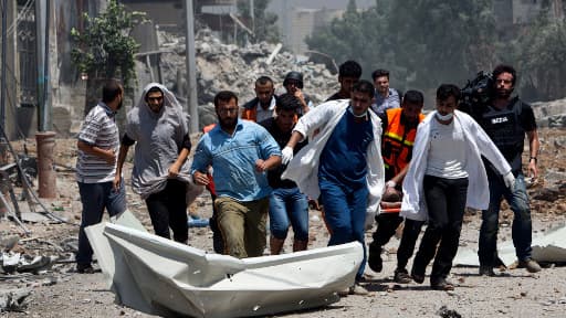 Près de 100 Palestiniens ont perdu la vie, ce dimanche, sur la bande de Gaza.