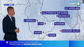 Météo Rhône: un lundi nuageux, jusqu'à 10°C à Lyon