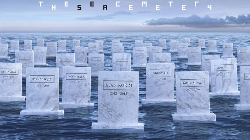 L'ONG Support to Life a organisé une campagne pour sensibiliser au drame humain qur représentent les naufrahes en Méditerranée.
