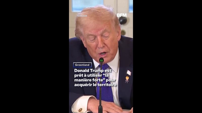 Groenland: Donald Trump se dit prêt à utiliser "la manière forte" pour acquérir le territoire