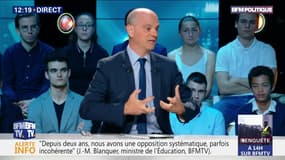 "Depuis deux ans, nous avons une opposition systématique, parfois incohérente", Jean-Michel Blanquer