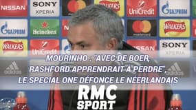 Mourinho : "Avec De Boer, Rashford apprendrait à perdre", le Special One défonce le Néerlandais
