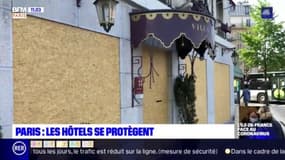Un hôtel barricadé à Paris 