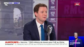 Vaccin russe: "On ne se prive d'aucun vaccin utile. Il n'y a pas de centaines de milliers de doses qui dorment quelque part: c'est faux" - Clément Beaune