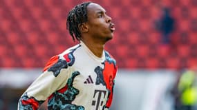 Mathys Tel avec le Bayern Munich, le 25 janvier 2025