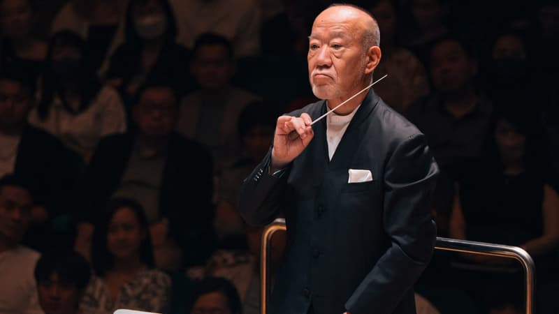 Le compositeur japonais Joe Hisaishi, en concert à Hong Kong en juin 2023.